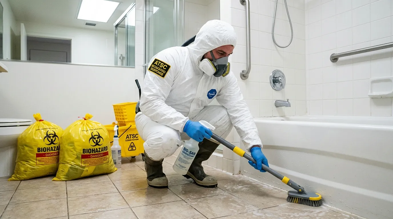 Decontamination equipment deployed for Blood Cleanup in Brightwood